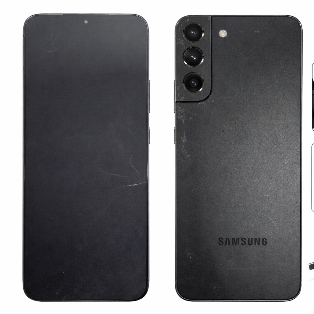 Samsung S22+ 128GB Black Fair Condition Charger Included, # 3 N